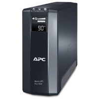 Vorderseite mit LCD Display der BR900GI 900VA Back-UPS Pro Tower USV Anlage von APC.