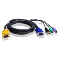 2L-5302UP von Aten ist ein PS/2-USB-KVM-Kabel mit 1,8m Länge und SPHD Konsolenport.