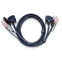 2L-7D02U von Aten ist ein KVM-Kabel mit DVI-D, USB und Audio.