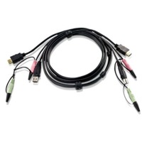 2L-7D02UH von Aten ist ein 1,8m HDMI-KVM-Kabel mit Audio und USB-Übertragung.