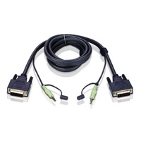 2L-7D02V von Aten ist ein KVM-Kabel mit DVI-D und Audio.