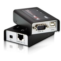 CE100 von Aten ist ein Mini-KVM-Extender für VGA und USB bis 100m.