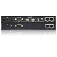 CS604 KVM-Extender von Aten für USB, DVI-Zweischirmsysteme, Audio und RS-232.