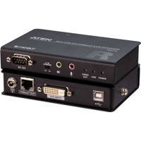 CE611R Mini HDBaseT KVM Receiver für das Verlängern von DVI, USB, RS-232 und Audio von ATEN