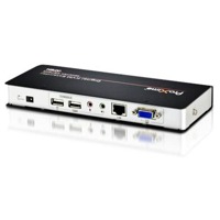 CE770 von Aten ist ein KVM-Extender für VGA-Grafik, USB, Audio, RS-232 und Bildsignalkompensation bis 300m.