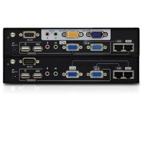 CE774 von Aten ist ein KVM-Extender für VGA-Zweischirmsysteme, USB, Audio und RS-232.
