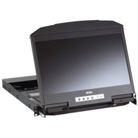 CL3800 Aten Dual Rail LCD Konsole mit geringer Einbautiefe