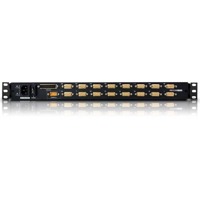 CL5716 von Aten ist ein KVM-Switch mit 16 Ports für USB, PS/2 und VGA mit LCD Bildschirm.