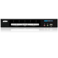 CS0264 von Aten ist ein Kombi-KVM-Switch mit 2x DVI und 2x HDMI Grafik, Tonübertragung und integriertem USB-Hub.