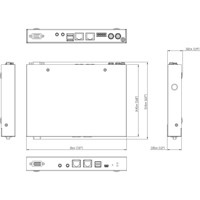 CN9000 Single-Port VGA KVM over IP Switch mit einem FGPA Grafikprozessor von Aten Zeichnung