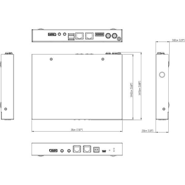 CN9950 ATEN SinglePort 4K DisplayPort KVM over IP Switch für eine
