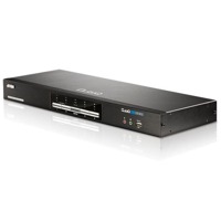 CS1644 von Aten ist ein 4 Port USB-KVM-Switch für DVI-Zweischirmsysteme mit Tonübertragung und USB-Hub.