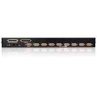 CS1708A von Aten ist ein KVM-Switch für Serverracks mit 8 Ports für USB, PS/2 und KVM.