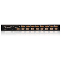 CS1716A von Aten ist ein Rack KVM-Switch mit 16 Ports für USB, PS/2 und VGA-Grafik.