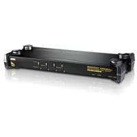 CS1754 von Aten ist ein Rack KVM-Switch mit 4 Ports für USB, PS/2, VGA und Audio.