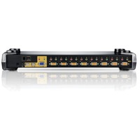 CS1758 von Aten ist ein Rack KVM-Switch mit 8 Ports für USB, PS/2, VGA und Audio.
