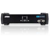 CS1762A von Aten ist ein USB-KVM-Switch mit 2 Ports für DVI-Grafik und Tonübertragung mit USB-Hub.