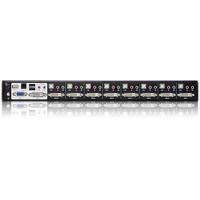 CS1788 von Aten ist ein KVM-Switch für Serverracks mit 8 Ports für USB und Dual-Link-DVI.