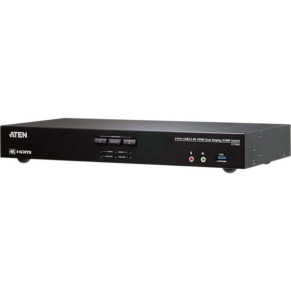 CS1842 2-Port 4K HDMI Dual Display KVM Switch von Aten