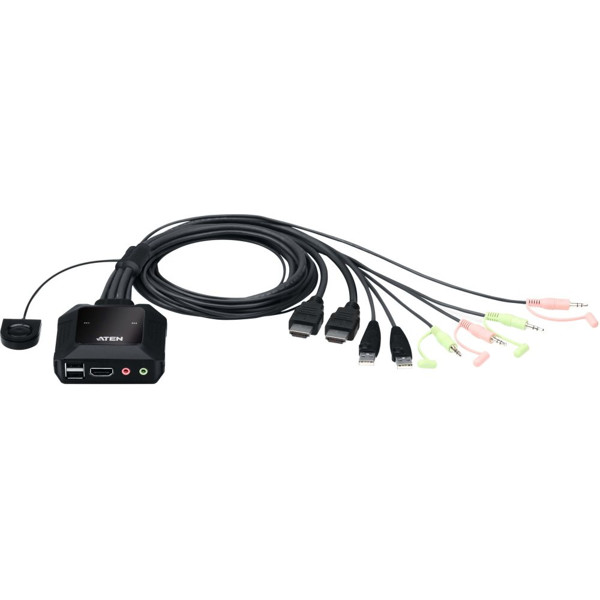 CS22H 2-Port USB HDMI KVM Switch mit einem Remote Port Selektor von Aten