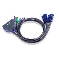 CS62S - KVM-Switch von Aten mit 2x PS/2 und VGA-Grafikübertragung.