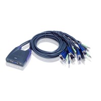 CS64US - USB-KVM-Extender von Aten mit 4 Ports für USB, VGA-Grafik und Tonübertragung.
