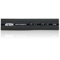 CS72D - USB-KVM-Switch von Aten mit DVI-Grafik- und Tonübertragung.