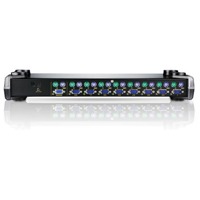 CS88A von Aten ist ein Rack KVM-Switch mit 8 Ports für PS/2, USB und VGA.