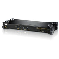 CS9134 von Aten ist ein Rack KVM-Switch mit 4 Ports für USB, PS/2 und VGA-Grafik.