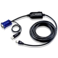 KA7970 von Aten ist ein USB-KVM-Adapterkabel mit VGA-Grafik direkt auf 4,5m Kat. 5e Kabel.