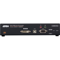 KE6900AiT kompakter DVI-I Einzeldisplay KVM over IP Transmitter mit Internetzugang von ATEN Front