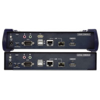 Rückansicht KE8952 Aten 4K Ultra HD UHD IP basierter KVM Extender