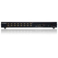 KH0116 von Aten ist ein High-Density Rack KVM-Switch mit 16 Ports für PS/2 und VGA-Grafik.