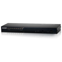 KH1508Ai von Aten ist ein KVM over IP-Switch mit 8 Ports und 19-Zoll Rack-Mount.