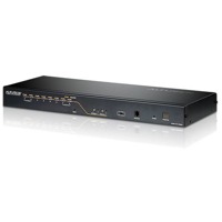 KH2508A von Aten ist ein Matrix KVM-Switch für 2 Konsolen mit 8 Ports.