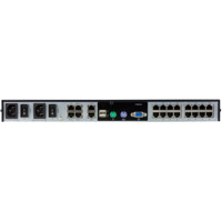 KN1116VA 16-Port CAT 5 KVM over IP Switch mit RJ45 Ethernet Anschlüsse von ATEN Back