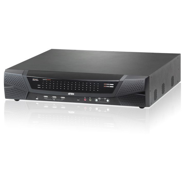 Der KN8164V von Aten ist ein 64 Port KVM over IP Switch mit 1 lokalen / 8 externen Zugriffen.