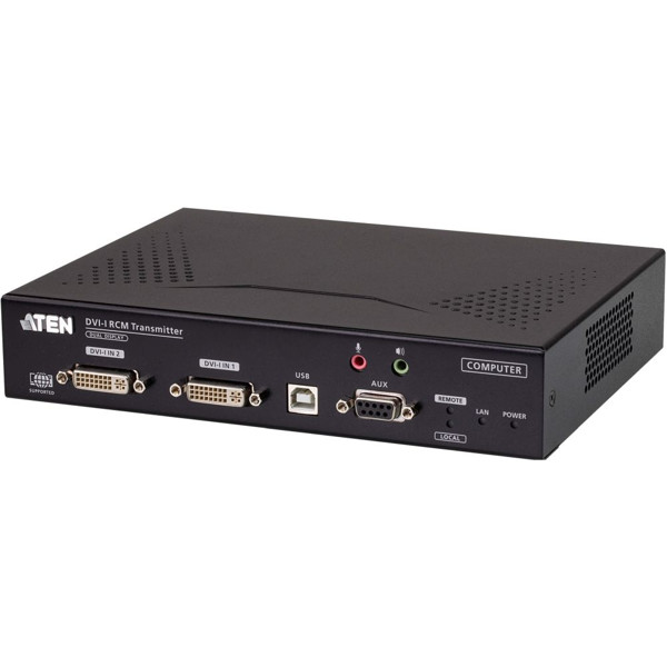 RCMDVI40AT IP-basierter DVI-I Dual Display RCM Transmitter mit einem RJ45 Remote-Port von ATEN