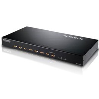 SN0108 von Aten ist ein serieller Konsolserver mit 8 Ports zum Zugriff auf serielle Konsolen, Server oder andere Netzwerkgeräte.