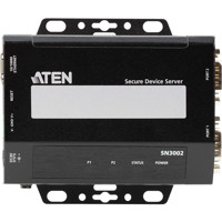 SN3002 kompakter 2-Port RS-232 Secure Device Server mit gesicherten Betriebsmodi von ATEN von oben