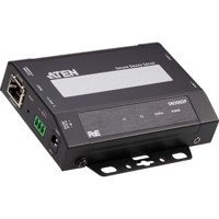 SN3002P sicherer Geräteserver mit 2x seriellen RS-232 Schnittstellen und PoE von ATEN gedreht