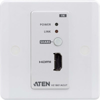 VE1801AEUT 4K HDMI über HDBaseT-Lite Transmitter mit PoH von ATEN in einer EU-Wandplatte