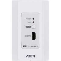 VE1801AUST HDMI HDBaseT-Lite Sender mit PoH und einem Wandplatten Gehäuse von ATEN mit US-Wandplatte