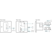 VE1901AEUT DisplayPort Transmitter mit einem PoH-fähigen HDBaseT Anschluss von Aten Anwendungsdiagramm