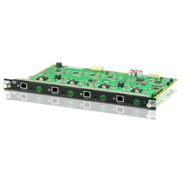 VM7514 4 Port HDBaseT Eingabekarte für modulare Matrix-Switches von Aten.