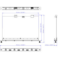 VM7804 Hot-Swap-fähige 4-Port HDMI Eingangskarte für die modularen VM Matrix Switches von ATEN Zeichnung