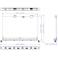 VM7814 4-Port 4K HDMI Eingabekarte für die modularen VM Matrix Switches von ATEN Zeichnung