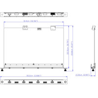 VM8804 4-Port HDMI Ausgangskarte mit einem integrierten Skalierer für die modularen VM Matrix Switches von ATEN Zeichnung