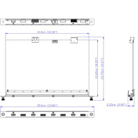 VM8814 4-Port 4K60 HDMI Ausgabekarte mit einer Skalierungsfunktion für die modularen VM Matrix Switches von ATEN Zeichnung