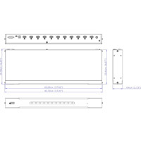VS0110HA 10-Port HDMI Splitter für Auflösungen bis 4K von Aten Zeichnung